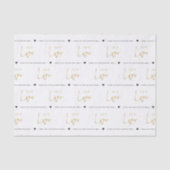 Gold Logo Modern Business Packaging Tissuepapier (Voorkant)