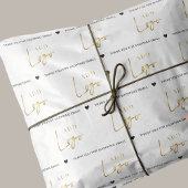 Gold Logo Modern Business Packaging Tissuepapier