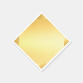 Gold look Blank Sjabloon Moderne glamour Servet (Hoek)