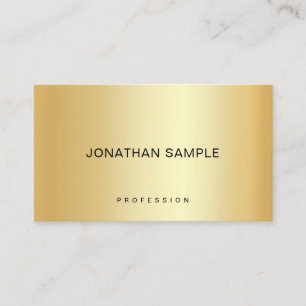 Gold look elegant eenvoudige Sjabloon Modern Trend Visitekaartje