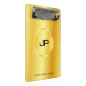 Gold look Elegant Monogram Modern Trendy Sjabloon Mini Klembord (Schuin)