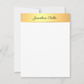 Gold Look Elegant Texte manuscrit Nom Modèle (Devant)