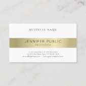 Gold look minimaliseert de moderne, professionele visitekaartje (Achterkant)