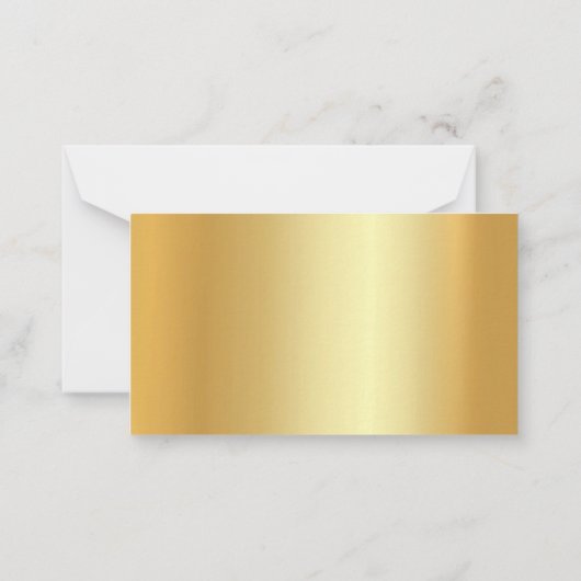 Gold Look Modèle Calligraphie Nom du script Élégan (Dos)