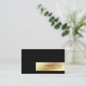 Gold look Modern Elegant Professional Chic Luxe Visitekaartje (Staand voorkant)