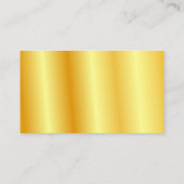 Gold look Modern Professional Elegant Sjabloon Visitekaartje (Achterkant)