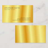 Gold look Modern Professional Elegant Sjabloon Visitekaartje (Voorkant / Achterkant)