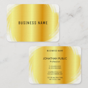 Gold look Professional Moderne, elegante Sjabloon Visitekaartje