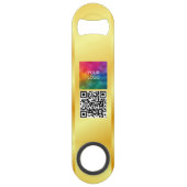 Gold Look QR Code Business Logo Monogramme personn (Dos)