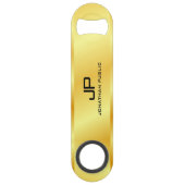 Gold Look QR Code Business Logo Monogramme personn (Devant)