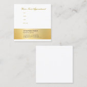 Gold Look Rendez-vous rappel moderne élégant (Devant / Derrière)