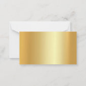 Gold Look Sjabloon Calligrafie Script Naam Elegant (Achterkant)