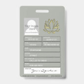 Gold Lotus Badge (Achterkant)