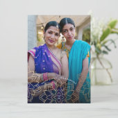 Gold Lotus Happy Diwali Carte photo (Debout devant)