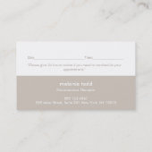 Gold Lotus Mandala Natural Health Benoeming Afsprakenkaartje (Achterkant)