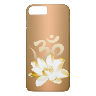 Gold Lotus & Om Symbol Yoga iPhone 8 Plus / 7 Plus Hoesje
