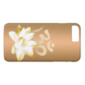 Gold Lotus & Om Symbol Yoga Case-Mate iPhone Case (Achterkant (Horizontaal))