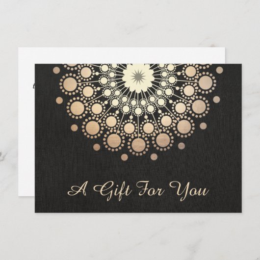 Gold Lotus Salon en Spa Cadeaubon (Voorkant / Achterkant)