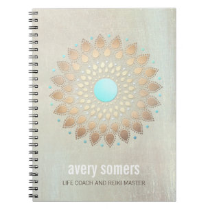 Gold Lotus Yoga en Meditation Teacher Wellness Notitieboek