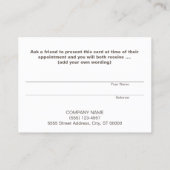 Gold Lotus Yoga et méditation Carte de référence (Dos)