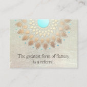 Gold Lotus Yoga et méditation Carte de référence (Devant)