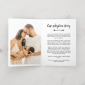 Gold Love Fait Une Faire-part D'Adoption Familiale (Couchage intérieur)