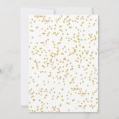 Gold Love Heart Calendar Save The Date (Achterkant)