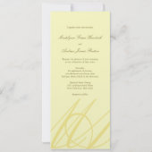 Gold Love Infinity Hand Clasp Logo Wedding Invite Kaart (Achterkant)