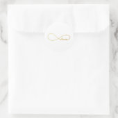 Gold Love Infinity Wedding Stickers (Tas)