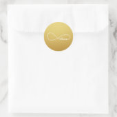 Gold Love Infinity Wedding Stickers (Tas)