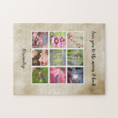 Gold Love Persoonlijke foto Collage Legpuzzel (Horizontaal)