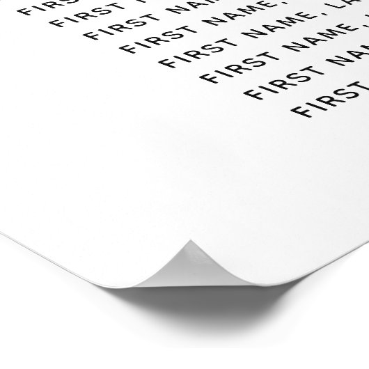 Gold Lovely Script Typographie Mariage Poster (Coin)