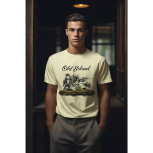 Gold Lowrider Retro Klassieke auto convertible T-shirt