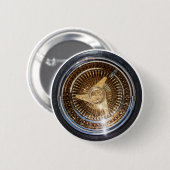 Gold Lowrider Wire Wheels Button (Voorkant /achterkant)