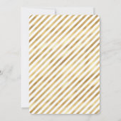 Gold Lucky Star 1e verjaardagsfeest uitnodiging (Achterkant)