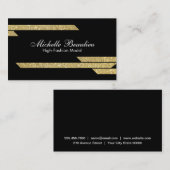 Gold Luster Polygons 2 Visitekaartje (Voorkant / Achterkant)