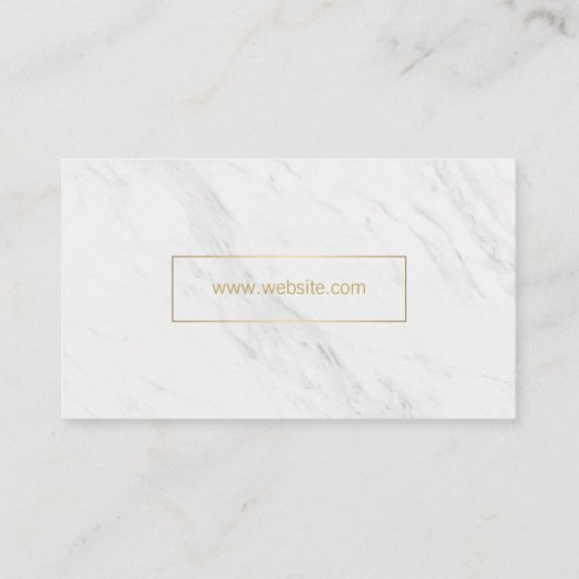 Gold Lux Modern met Marmer Visitekaartje (Achterkant)