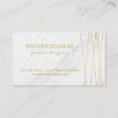 Gold Lux Modern met Marmer Visitekaartje (Voorkant)