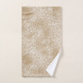 Gold Luxe Glitter-leopard-printer         Bad Handdoek (Handdoek)