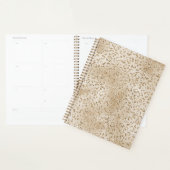 Gold Luxe Glitter-leopard-printer Planner (Display)