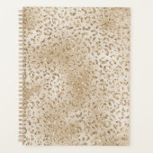Gold Luxe Glitter-leopard-printer     Planner (Voorkant)