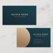 Gold Luxe, modern professioneel Visitekaartje (Voorkant / Achterkant)
