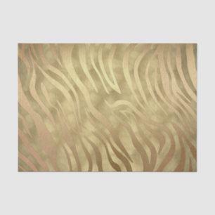 Gold Luxurous Zebra Oerwoud Safari Glam Tissuepapier