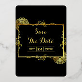 Gold Luxury Invitation Card Gold Foil (Verso)