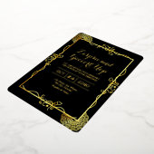 Gold Luxury Invitation Card Gold Foil (Rotation)