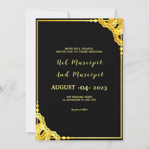 Gold Luxury Kaart Vector Sjabloon