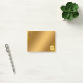 Gold Luxury Monogram W Post-it® Notes (Kantoor)