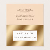 Gold Luxury Visitekaartjes (Buitenkant ongevouwen)