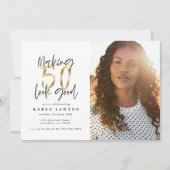 Gold makend 50 ziet er goed uit op uitnodiging voo (Voorkant)