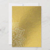 Gold Mandala 80e anniversaire Invitation (Dos)